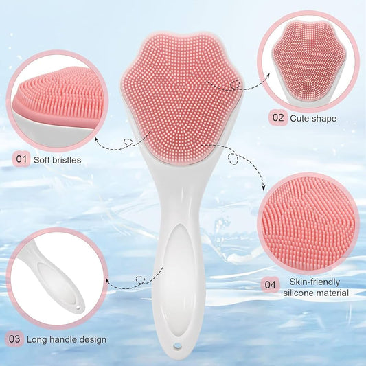 Silicone Face Scrubber Exfoliating Brush