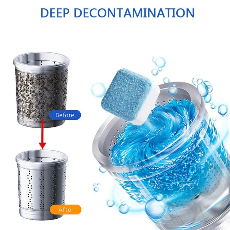 12 Tablets Washing Machine Cleaner Pack